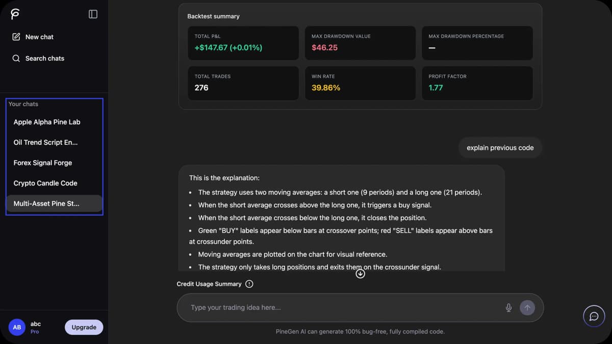 Chat Thread Management Feature